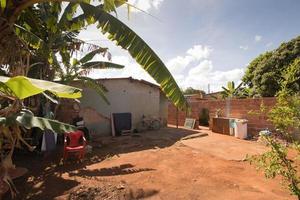 Plantagen, goias, Brasilien, Februar 25 2023 typisch schlecht gebaut Häuser Das sind gefunden während Brasilien foto