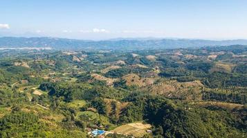 Abholzung und Landnutzung Planung im Hochland beim nan Provinz Thailand, foto