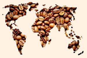 Kaffee Welt Konzept foto