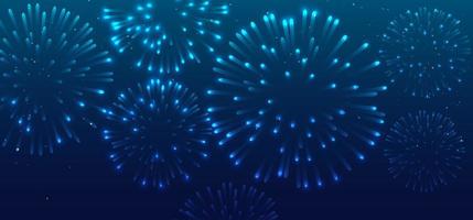 Urlaub Feier Panorama mit Feuerwerk Show Hintergrund design.display von Beleuchtung und Farben foto