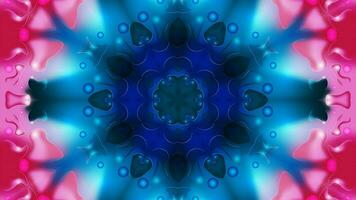 3d Illustration der mehrfarbigen glänzenden Kaleidoskopverzierung foto