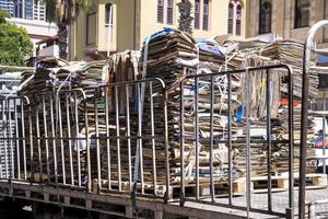 altes Papier für das Recycling vorbereitet foto