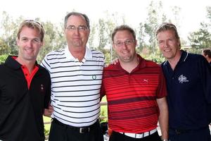 jon dennis Jeff Jack wagnerat das 4 .. jährlich Jack Wagner Berühmtheit Golf klassisch zu Vorteil das Leukämie Lymphom Gesellschaft Golf Turniervalencia Land clubvalencia Caapril 27 20102010 foto