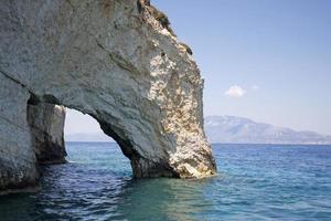 Felsen Formationen auf Zakynthos Insel foto