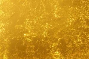 Gold zerknittertes Papier Textur foto