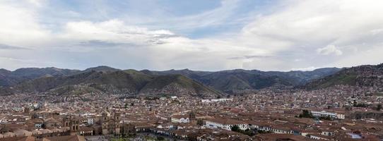 Stadt Cusco in Peru foto