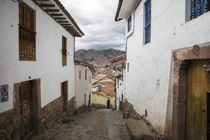 Stadt Cusco in Peru foto