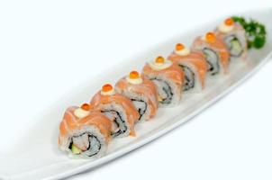Teller mit Sushi foto