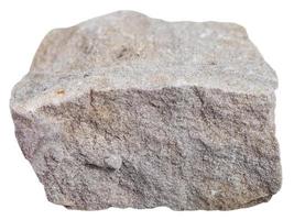 Dolomit Dolomit Mineral isoliert auf Weiß foto