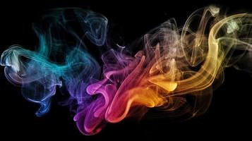 abstrakt ätherisch Rauch Farblandschaft ein beschwingt und künstlerisch Hintergrund foto