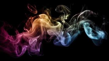 abstrakt ätherisch Rauch Farblandschaft ein beschwingt und künstlerisch Hintergrund foto
