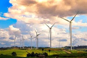 Windkraftanlagenfeld foto