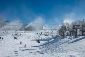 Winter und Schnee Landschaft in der Nähe von Buche Berg Norden Carolina foto