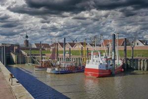 Hafen von Ditzum, Osten Friesland, Norden Meer, niedriger Sachsen, Deutschland foto