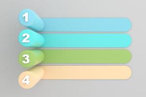 Perspektive Infografik Säulen mit Schatten. Präsentation Vorlage. 5 Schritt Optionen. Diagramm Konzept foto