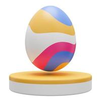 ei podium ostern 3d illustration foto