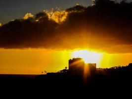 bunter Sonnenuntergangshimmel foto