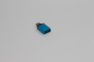 ein schließen oben von USB otg oder auf das gehen Art c zu Art ein Adapter foto