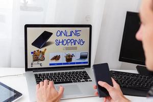 Digital online Marketing Handel Verkauf Konzept foto