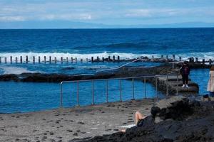 Küste von agaete auf das Insel von gran Canaria im das atlantisch Ozean. foto