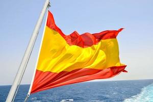 Flagge von Spanien foto
