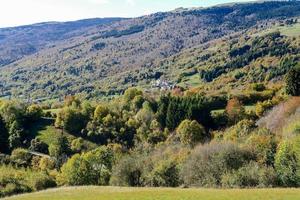 schneebedeckte Berglandschaft foto