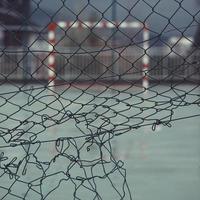 Straßenfußballtor Sportausrüstung foto