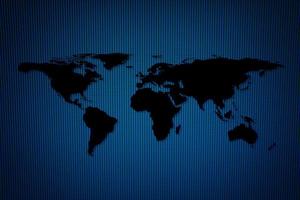abstrakt Welt Karte auf Blau LED Mauer Textur Hintergrund. Elemente von diese Bild möbliert durch NASA. foto