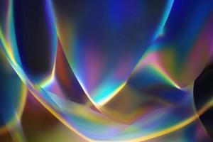 kreativ modern holographisch abstrakt Blau Hintergrund, futuristisch beschwingt Illustration foto