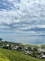 See Baikal und das Dorf von Kultuk, irkutsk Region, Russland foto