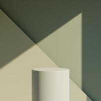 minimal abstrakt geometrisch Podium braun Hintergrund zum Produkt Präsentation mit Schatten. 3d Rendern Illustration. foto
