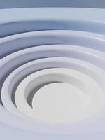 3d Rendern Pastell- Farbe Studio Schuss Produkt Anzeige Hintergrund mit geometrisch Kreis Stadion zum Schönheit, Kosmetika oder Haut Pflege Produkt Anzeige. foto