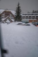 niedrig Tatra, Slowakei, sk, 2023 Schnee Tag im Ski Resort im niedrig tatras foto