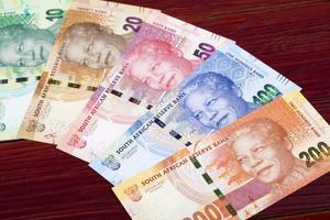 Süd afrikanisch Geld ein Geschäft Hintergrund foto