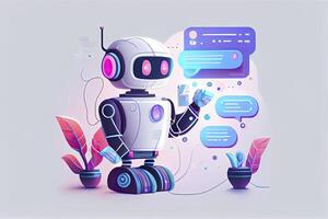 System künstlich Intelligenz chatgpt Plaudern bot ai , Technologie Clever Roboter ai Plaudern gpt Anwendung Software foto