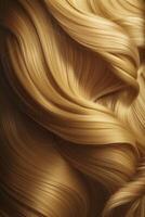 schön golden Haar Hintergrund, erstellt mit generativ ai foto