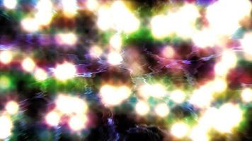glühen Partikel im Punkt Animation Hintergrund foto