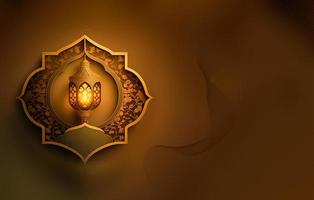 Ramadan kareem 3d Moschee und Lampe Bild zum Sozial Medien Banner Design foto