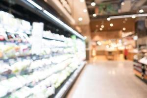 abstrakte defokussierte Supermarktinnenausstattung für Hintergrund foto