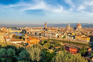 Blick auf die Skyline von Florenz von oben foto