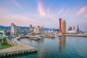 Hafen von Kobe Skyline in Japan foto