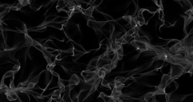 abstrakt grau Rauch transparent mit Wellen auf ein schwarz Hintergrund foto