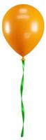 3d Rendern Orange Farbe Ballon Zeichen Symbol foto