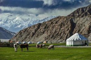 alar National Feuchtgebiet Park ist umgeben durch hoch Berge foto