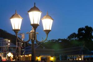 Lampe Post beim Nacht foto