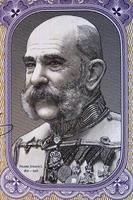 Franz Joseph ich ein Porträt von Geld foto