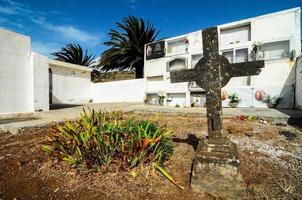 typisch Spanisch mediterrean Friedhof im la Gomera Kanarienvogel Insel foto