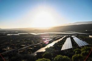 Reihen von Solar- Paneele foto