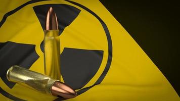 das Plutonium Kugeln zum Krieg oder Waffe Konzept 3d Rendern foto