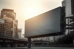 Billboard-Rohling für Außenwerbeplakat foto